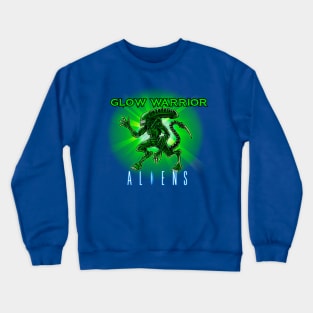 Glow Warrior Alien Crewneck Sweatshirt